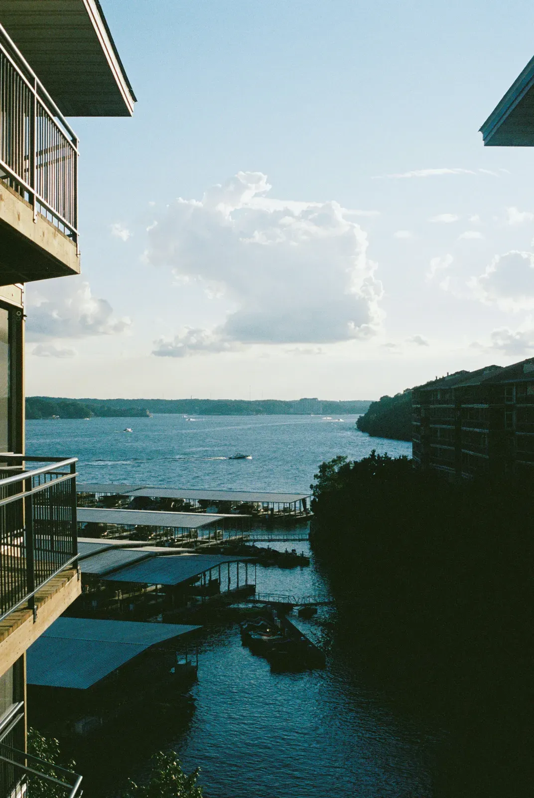 Lake of the Ozarks viewed from a condo near Camdenton, Missouri